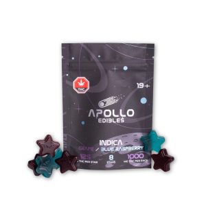 buy Apollo Edibles Grape/Blue Raspberry Indica 1000mg online