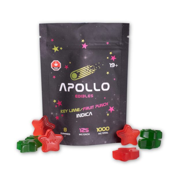buy Apollo Edibles Key Lime/Fruit Punch Indica 1000mg online