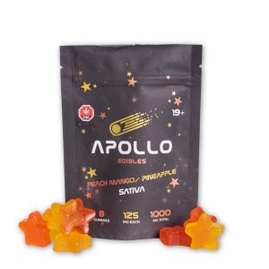 buy Apollo Edibles Peachmango Pineapple Sativa 1000mg online