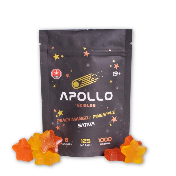 buy Apollo Edibles Peachmango Pineapple Sativa 1000mg online