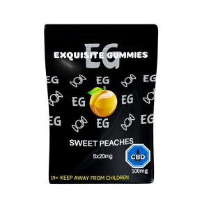 Exquisite Gummies Peach CBD 100mg