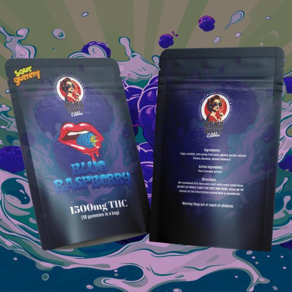 Buy Mama Annes Gummies Blue Rapsberry CBD