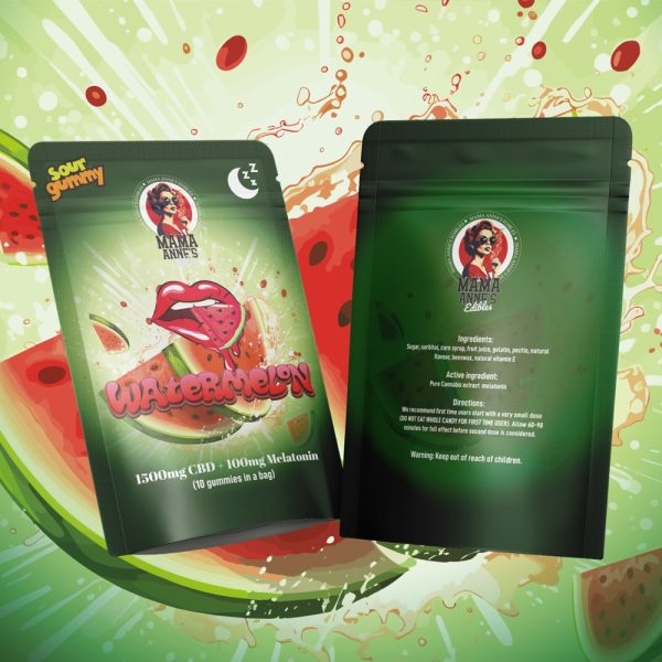 Buy Mama Annes Gummies Watermelon CBD