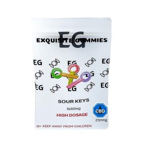 Exquisite Gummies Sour Keys CBD 250mg