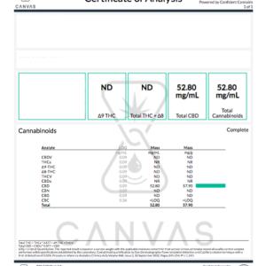 Boost CBD Tincture - 1500mg Natural lab test