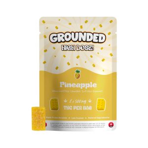 buy Grounded High Dose Bricks - Pineapple 500mg Gummies online