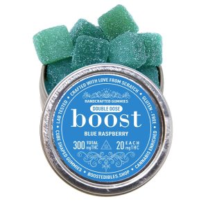 buy Boost THC Blue Raspberry Gummies – 300mg online