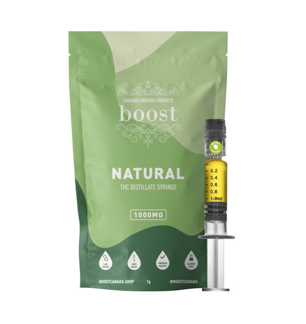 buy Boost THC Distillate Glass Syringe - Natural 1000mg online