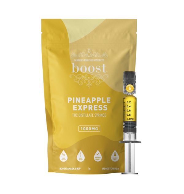 buy Boost THC Distillate Glass Syringe - Pineapple Express 1000mg online