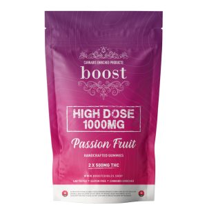buy Boost THC High Dose - Passion Fruit 1000mg Gummies online