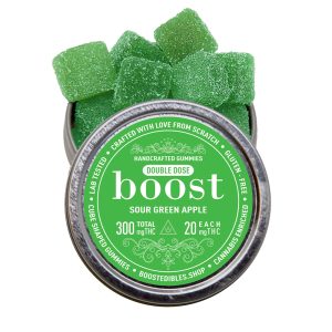buy Boost THC Sour Green Apple Gummies - 300mg online