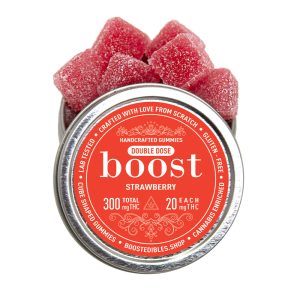 buy Boost THC Strawberry Gummies - 300mg online