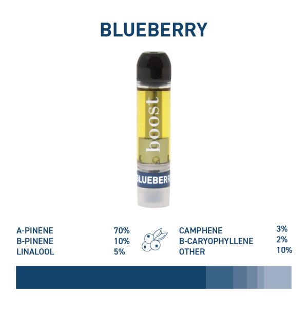 Boost THC Vape Cartridges - Blueberry 1g