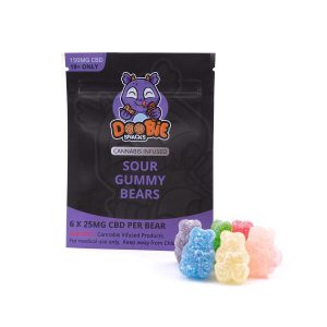 buy CBD Sour Gummy Bears 150MG Gummies By Doobie Snacks online