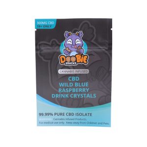 buy CBD Wild Blue Raspberry Crystals Mix 300mg By Doobie Snacks online