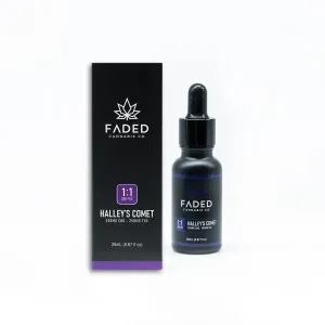 Faded HALLEY’S COMET TINCTURES - 1:1 CBD – THC