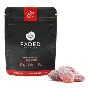 Faded Edibles THC Gummy 180 mg CHERRY BOMBS
