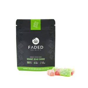 Faded Edibles THC Gummy 180 mg GUMMY BEAR SOURS