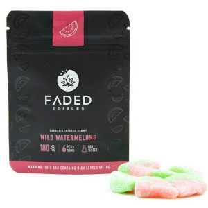 Faded Edibles THC Gummy 180 mg WILD WATERMELON