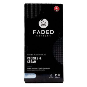 Faded THC CHOCOLATE BARS - Cookies & Cream