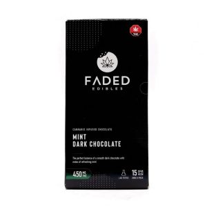 Faded THC CHOCOLATE BARS - Mint Dark Chocolate