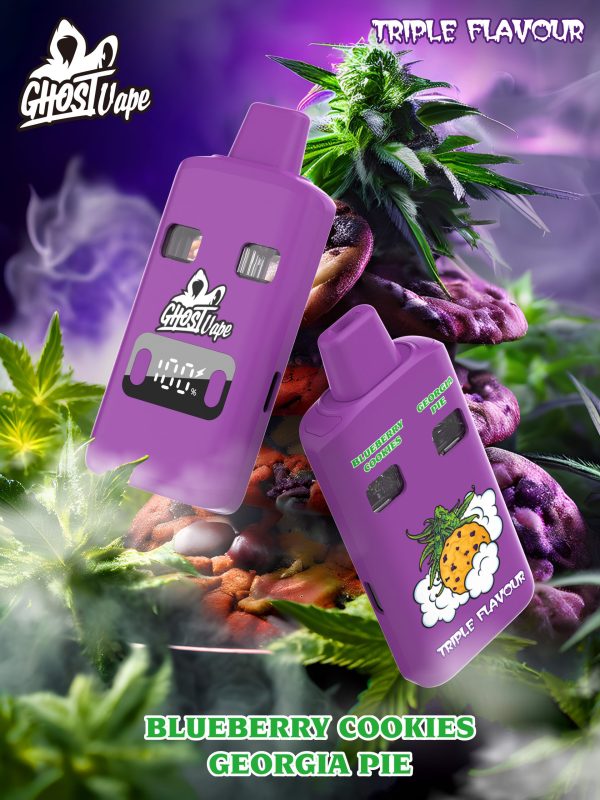 Ghost Vape - Blueberry Cookies / Georgia Pie - 2000mg (1g/ 1g ) THC Disposable Vape
