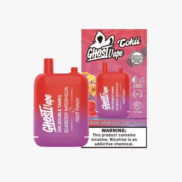 Ghost Vape - Blueberry Watermelon/Fruit Punch - Nicotine Vape
