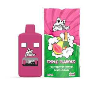 Ghost Vape - Forbidden Guava / Pink Rozay - 2000mg (1g/1g) THC Disposable Vape