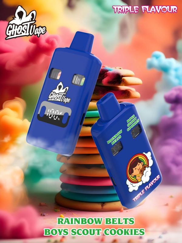 Ghost Vape - Rainbow Belts / Boys Scout Cookies - 2000mg (1g/1g) THC Disposable Vape