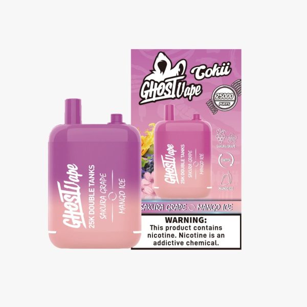 Ghost Vape - Sakura Grape/Mango Ice - Nicotine Vape