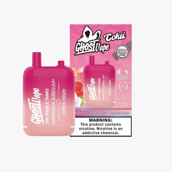 Ghost Vape - Watermelon Bubblegum/ Cotton Candy - Nicotine Vape