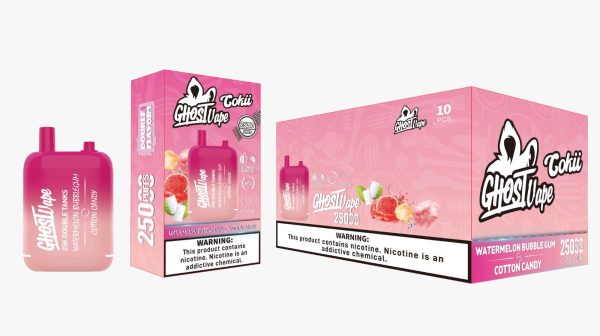 Ghost Vape - Watermelon Bubblegum/ Cotton Candy - Nicotine Vape