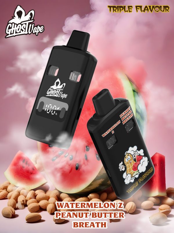 Ghost Vape - Watermelon Z / Peanut Butter Breath - 2000mg (1g/1g) THC Disposable Vape