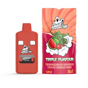 buy Ghost Vape - Watermelon Zlushie / Black Cherry Fizz - 2000mg (1g/1g) THC Disposable Vape online