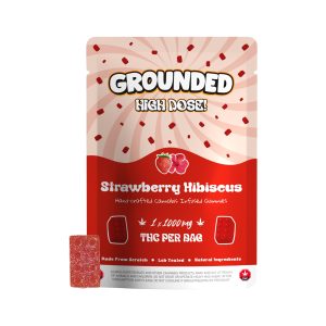 buy Grounded High Dose Bears - Strawberry Hibiscus 1000mg Gummies online
