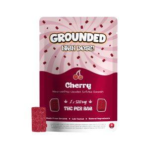 buy Grounded High Dose Bricks - Cherry 500mg Gummy online