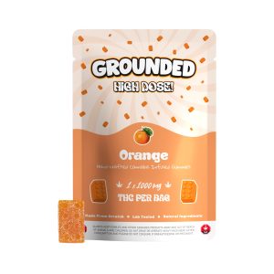buy Grounded High Dose Bricks - Orange 1000mg Gummy online