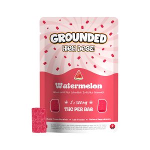 buy Grounded High Dose Bricks - Watermelon 500mg Gummies online