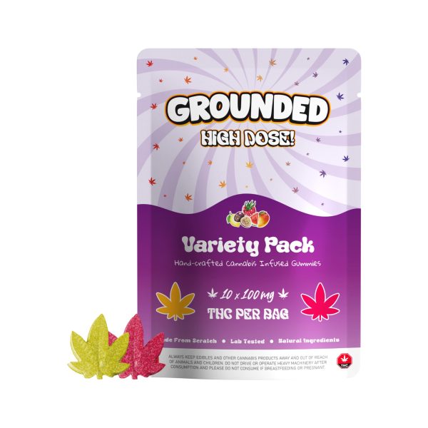 buy Grounded High Dose Leafs - Variety pack 1000mg Gummies online