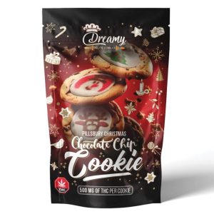 Pill’s Christmas Chocolate Chip Sugar Cookies – 500mg
