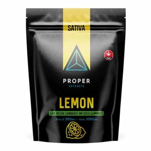 buy Proper Extracts Live Resin Cannabis Infused Gunmmies - Lemon 1080mg online