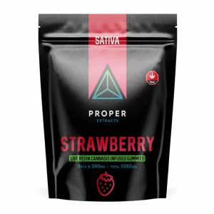 buy Proper Extracts Live Resin Cannabis Infused Gunmmies - Strawberry 1080mg online
