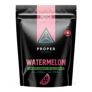 buy Proper Extracts Live Resin Cannabis Infused Gunmmies - Watermelon 1080mg online