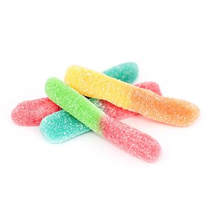THC Sour Worms 150mg Gummies By Doobie Snacks