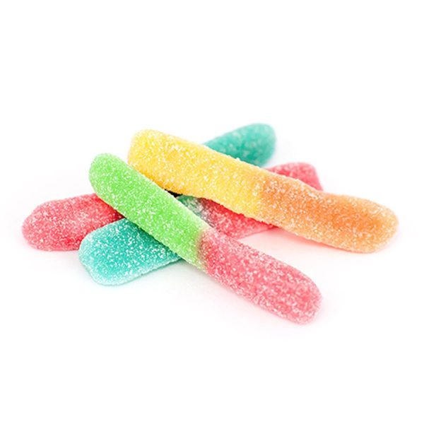 THC Sour Worms 150mg Gummies By Doobie Snacks