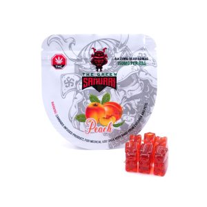 buy The Green Samurai - Peach Bear Bomb Gummies 150mg THC online
