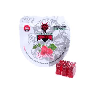 buy The Green Samurai - Raspberry Bear Bomb Gummies 150mg THC online
