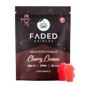 Faded Edibles Mega Dosed Astros 480mg Cherry Cosmos