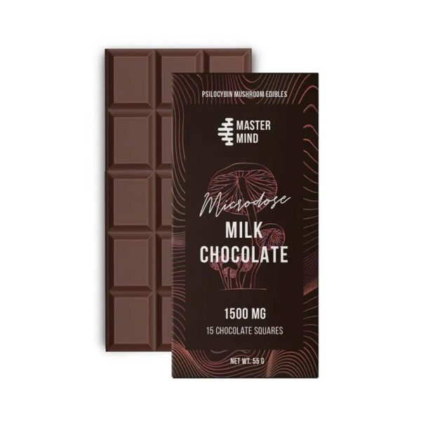 MasterMind Funghi Bar 1500mg Milk Chocolate Micro Dose 1