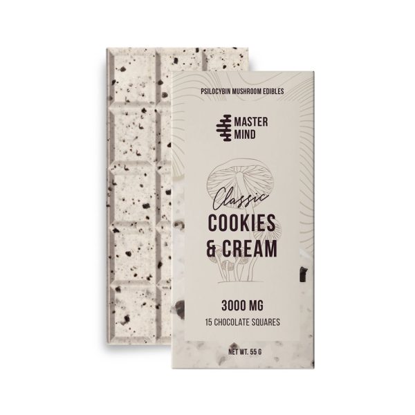 MasterMind Funghi Bar 3000mg Cookies Cream Moderate Dose 1